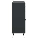 vidaXL Buffet Noir 66 x 34 5 x 90 cm Bois d'ingénierie