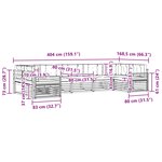 vidaXL Ensemble de canapés d'extérieur 7 pc Blanc et anthracite