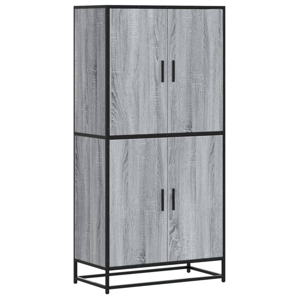 vidaXL Buffet haut sonoma gris 68x35x139 cm bois d'ingénierie