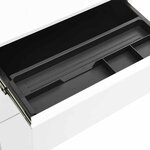 vidaXL Classeur mobile Blanc 39x45x60 cm Acier