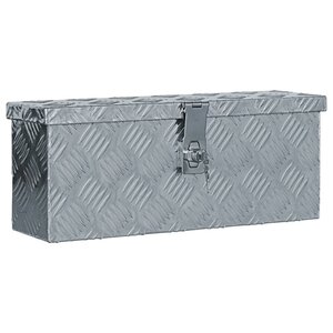 vidaXL Boîte en aluminium 48 5 x 14 x 20 cm Argenté