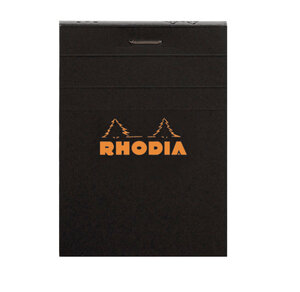 Bloc BLACK N°11 7,4x10,5cm 80F agrafées 80g Q.5x5 RHODIA