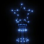 vidaXL Arbre de Noël cône 732 LED Bleues 160x500 cm