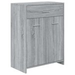 vidaXL Armoire de bain Sonoma gris 60x33x80 cm Bois d'ingénierie