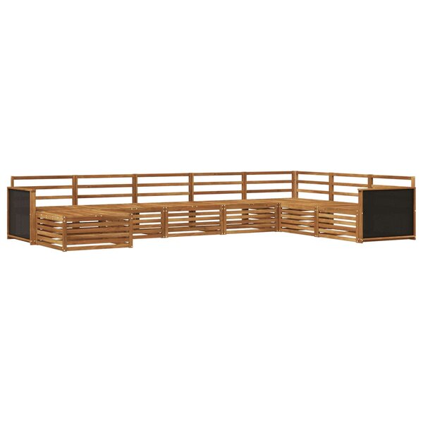 vidaXL Ensemble de canapés d'extérieur 8 pc Naturel