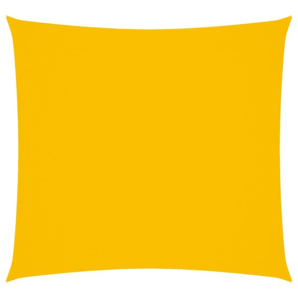 vidaXL Voile de parasol tissu oxford carré 7x7 m jaune