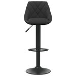vidaXL Tabouret de bar Noir Velours