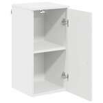 vidaXL Cabinet de salle de bain avec stockage Blanc 30 x 31 5 x 61 cm