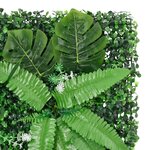  vidaXL Clôture à plantes artificielles 24 Pièces vert 40x60 cm
