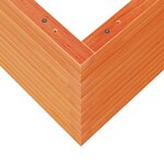 vidaXL Jardinière cire marron 50x50x45 5 cm bois de pin massif