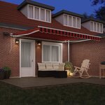 vidaXL Auvent Rétractable with 400 × 350 cm orange et marron