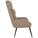 vidaXL Chaise de relaxation Taupe Similicuir daim