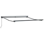 Auvent rétractable manuel vidaXL Anthracite 300x250 cm