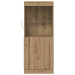 Buffet vidaXL avec lumières LED Chêne artisanal 41x37x100 cm