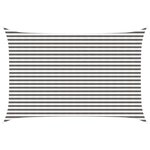 vidaXL Voile d'ombre 3 x 5 m HDPE Rectangulaire Gris clair et blanc