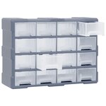 vidaXL Organisateur multi-tiroirs avec 16 tiroirs centraux 52x16x37 cm