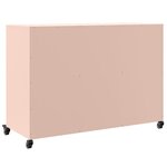 vidaXL Buffet rose 100 5x39x72 cm acier