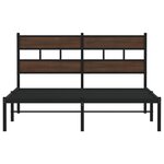 vidaXL Cadre de lit sans matelas avec tête de lit 140x190 cm