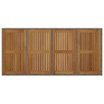 Ensemble de Salle à Manger de Jardin vidaXL 9 Pièces Gris Rattan Poly