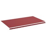 vidaXL Tissu de remplacement pour auvent Bordeaux rouge 6x3 5 m