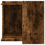 vidaXL Meuble de bac à litière pour chat chêne fumé bois d'ingénierie