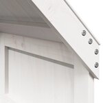 vidaXL Lit superposé sans matelas blanc 90x200 cm bois de pin massif