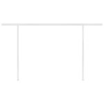 vidaXL Auvent manuel rétractable avec LED 4x3 5 m Jaune et blanc