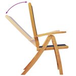 vidaXL Ensemble à manger de jardin 5Pièces bois d'acacia solide textilène