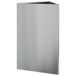 vidaXL Jardinière triangulaire 50x43x75 cm acier galvanisé