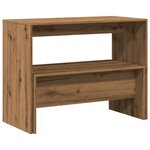 vidaXL Ensemble table à manger et bancs 3 Pièces bois d'ingénierie