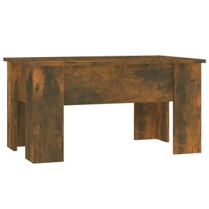 vidaXL Table basse Chêne fumé 79x49x41 cm Bois d'ingénierie