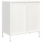 vidaXL Buffet blanc 68x39x73 5 cm acier laminé à froid