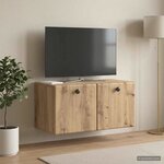 vidaXL Meuble TV mural 59 5 x 31 x 30 cm Chêne artisanal