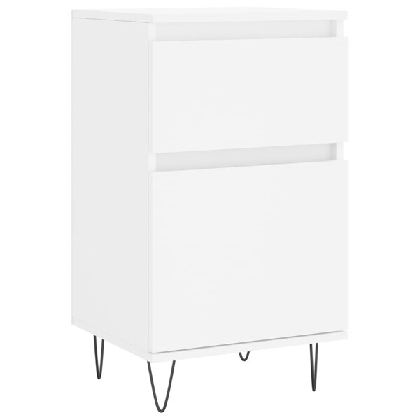 vidaXL Buffet blanc 40x35x70 cm bois d’ingénierie