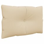 vidaXL Coussins de palette lot de 2 beige tissu