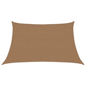 vidaXL Voile d'ombrage 160 g/m² Taupe 3/4x2 m PEHD