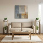 vidaXL Support de Plante 2 pièces Chêne Sonoma 30 x 30 x 100 cm