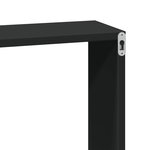 vidaXL Armoire murale 60x16x30 cm noir bois d'ingénierie