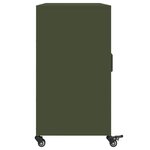 vidaXL Buffet vert olive 100 5x39x72 cm acier
