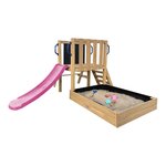Tour Leah bac+salle pique-nique toboggan violet