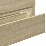 vidaXL Armoire d'évier chêne sonoma 80x38 5x45 cm Bois d'ingénierie