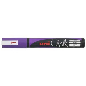 Marqueur craie Pointe conique moyenne CHALK Marker PWE5M 1,8 - 2,5mm Violet x 12 UNI-BALL