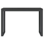 Bureau table poste de travail meuble d'ordinateur informatique étude d'ordinateur 110 x 60 x 73 cm bois d’ingénierie noir 02_0023745