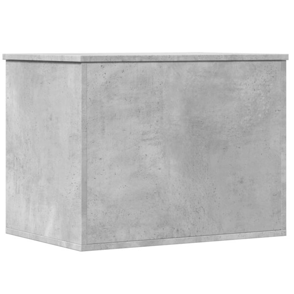 vidaXL Boîte de rangement gris béton 60x42x46 cm bois d'ingénierie