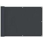 vidaXL Écran de balcon 75 x 200 cm Tissu Oxford Rectangulaire Noir
