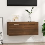 vidaXL Armoire murale Chêne marron 80x35x36 5 cm Bois d'ingénierie