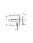 THIRARD - Targette  pêne Ø 10mm  porte-cadenas  acier