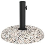 vidaXL Base de parasol   béton multicolore  20 kg  pour poteaux de 37/42/52/58mm