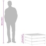 vidaXL Tables palette de jardin 2 Pièces Bois de pin imprégné