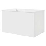vidaXL Maison pour chat Blanc Brillant 85 x 55 x 50 cm